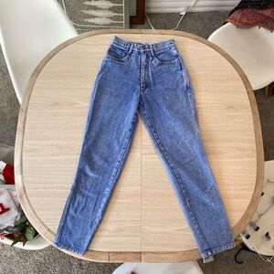 High Rise Blue Jeans